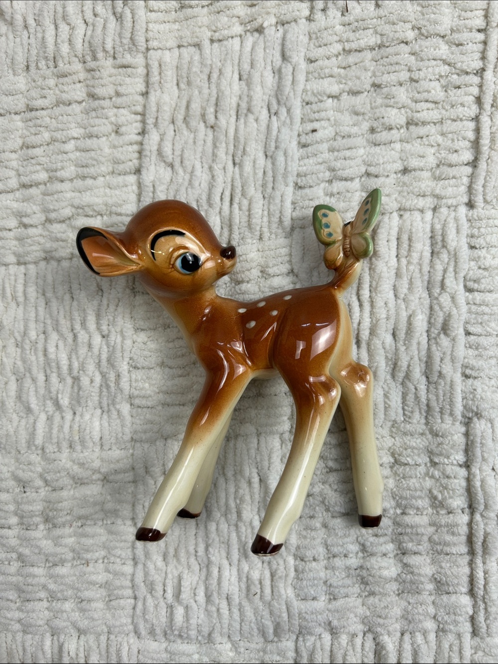 Vintage Disney Bambi Ceramic Figurine Japan